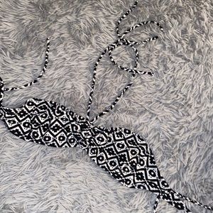 cute Black and White Bikini Top